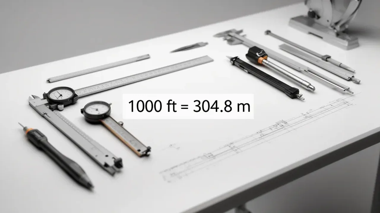 1,000 Feet to Meters: The Exact Conversion Is 304.8 Meters