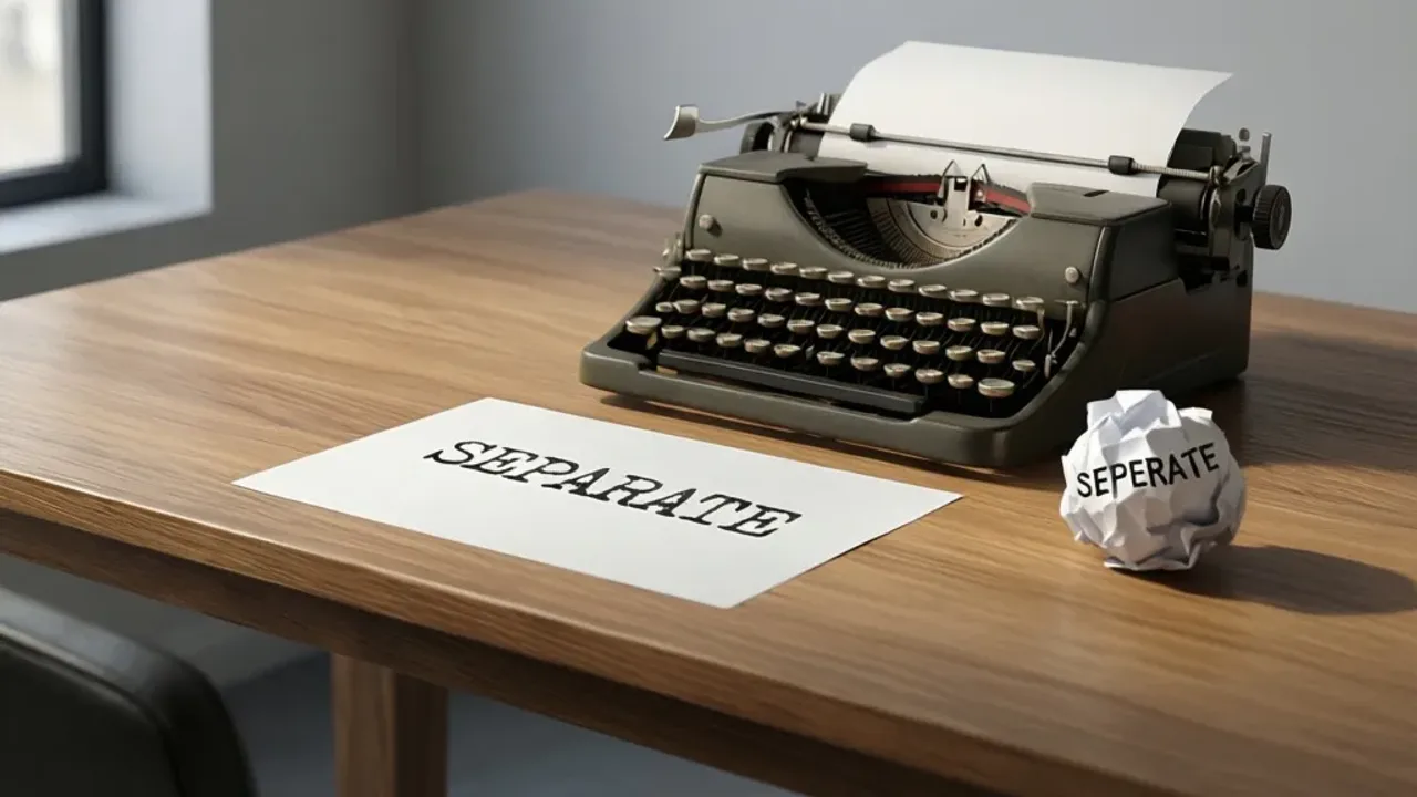 Separate: The Correct Spelling Explained